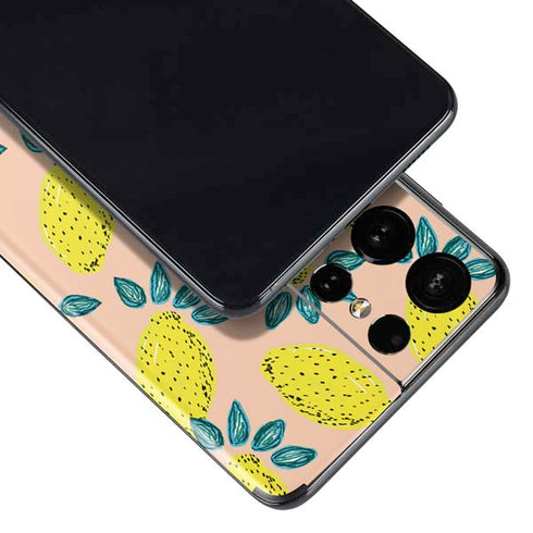 Bouffants and Broken Hearts Lemon Party Galaxy S21 Ultra 5G Skin