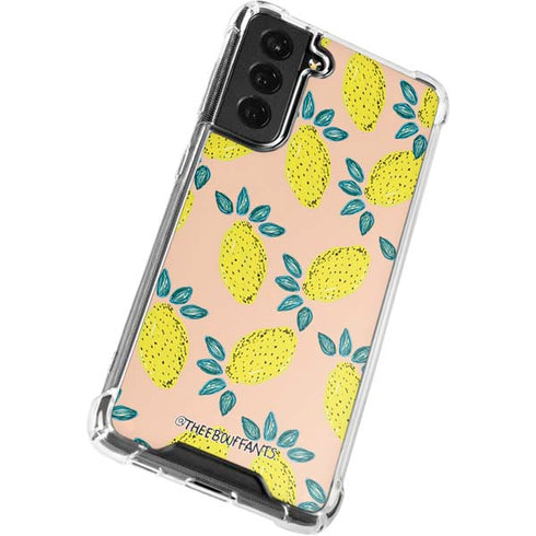 Bouffants and Broken Hearts Lemon Party Galaxy S22 Plus Clear Case