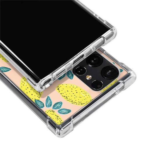 Bouffants and Broken Hearts Lemon Party Galaxy S22 Ultra Clear Case