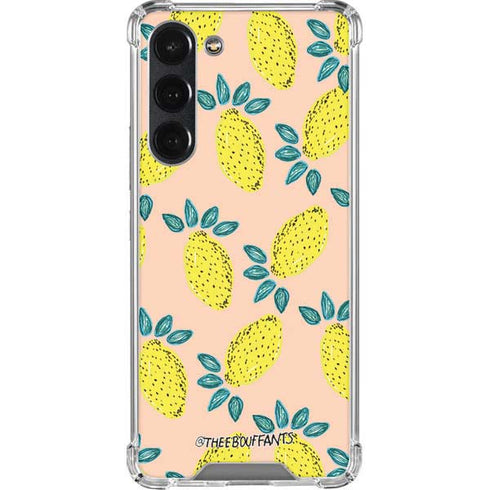 Bouffants and Broken Hearts Lemon Party Galaxy S23 Plus Clear Case