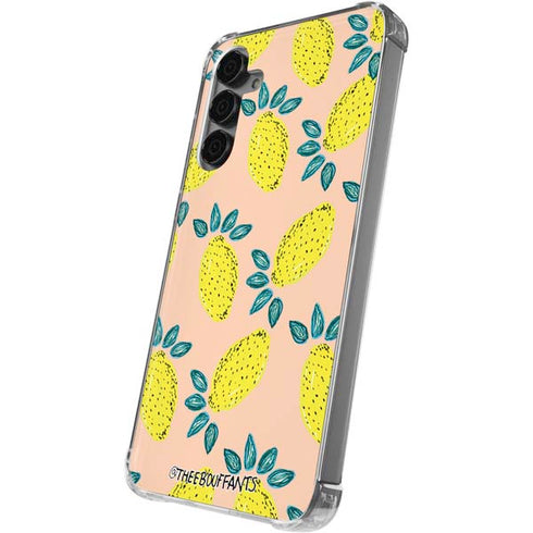 Bouffants and Broken Hearts Lemon Party Galaxy S24 Plus Clear Case