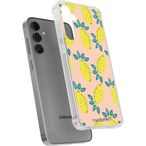 Bouffants and Broken Hearts Lemon Party Galaxy S24 Plus Clear Case