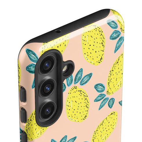 Bouffants and Broken Hearts Lemon Party Galaxy S24 Plus Impact Case