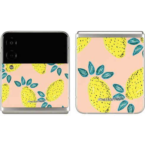 Bouffants and Broken Hearts Lemon Party Galaxy Z Flip3 5G Skin