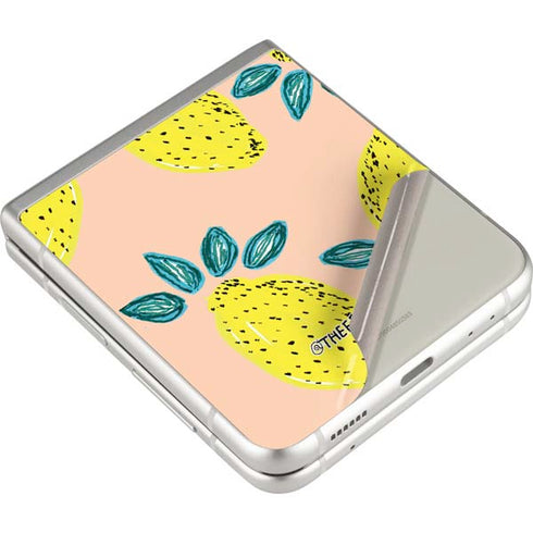 Bouffants and Broken Hearts Lemon Party Galaxy Z Flip3 5G Skin