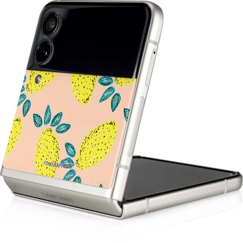 Bouffants and Broken Hearts Lemon Party Galaxy Z Flip3 5G Skin