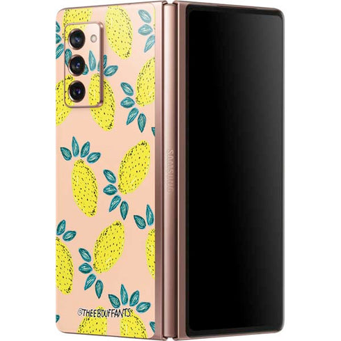 Bouffants and Broken Hearts Lemon Party Galaxy Z Fold2 5G Skin