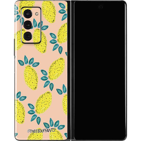 Bouffants and Broken Hearts Lemon Party Galaxy Z Fold2 5G Skin
