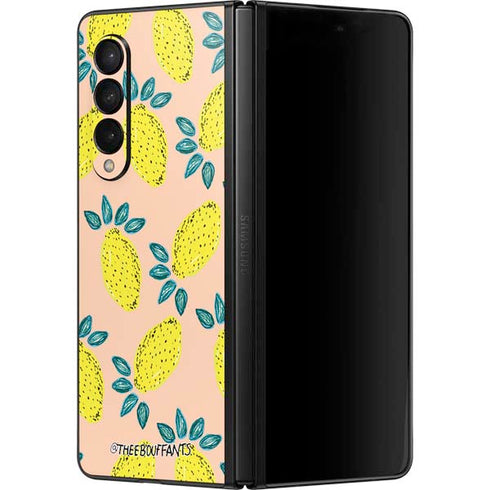 Bouffants and Broken Hearts Lemon Party Galaxy Z Fold3 5G Skin