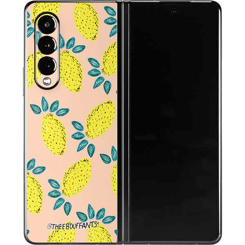 Bouffants and Broken Hearts Lemon Party Galaxy Z Fold3 5G Skin