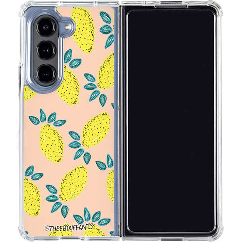 Bouffants and Broken Hearts Lemon Party Galaxy Z Fold5 5G Clear Case