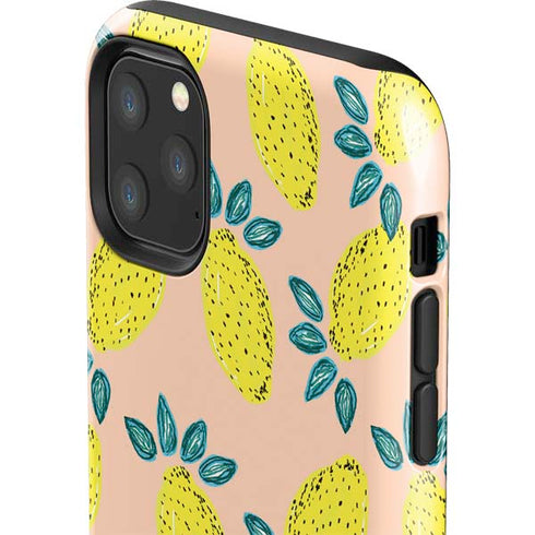 Bouffants and Broken Hearts Lemon Party iPhone 11 Pro Max Impact Case
