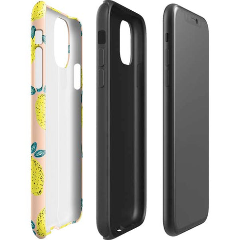 Bouffants and Broken Hearts Lemon Party iPhone 11 Pro Max Impact Case