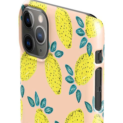 Bouffants and Broken Hearts Lemon Party iPhone 11 Pro Max Lite Case