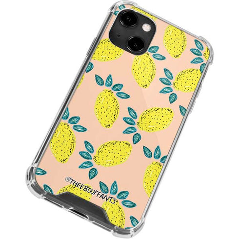 Bouffants and Broken Hearts Lemon Party iPhone 14 Clear Case
