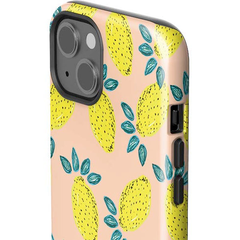Bouffants and Broken Hearts Lemon Party iPhone 15 Plus Impact Case