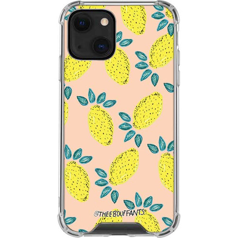 Bouffants and Broken Hearts Lemon Party iPhone 14 Plus Clear Case