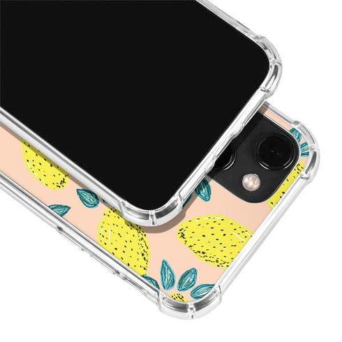 Bouffants and Broken Hearts Lemon Party iPhone 14 Plus Clear Case
