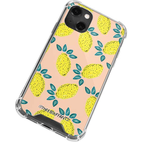 Bouffants and Broken Hearts Lemon Party iPhone 14 Plus Clear Case