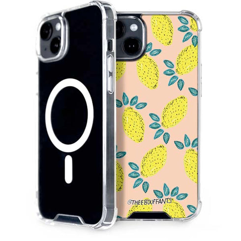 Bouffants and Broken Hearts Lemon Party iPhone 15 Plus MagSafe Case