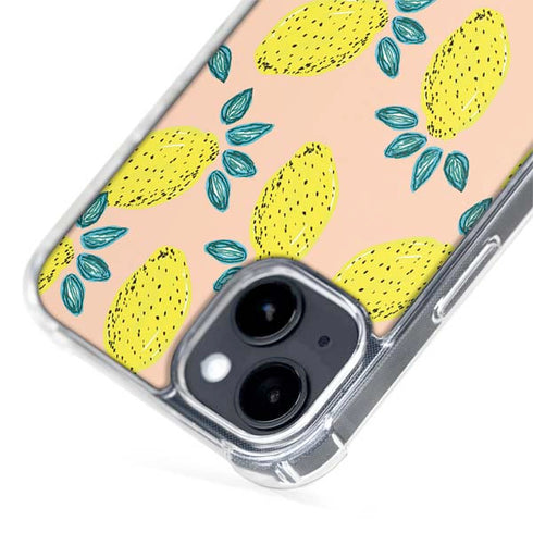 Bouffants and Broken Hearts Lemon Party iPhone 15 Plus MagSafe Case