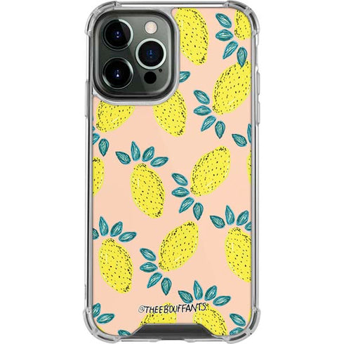 Bouffants and Broken Hearts Lemon Party iPhone 14 Pro Max Clear Case