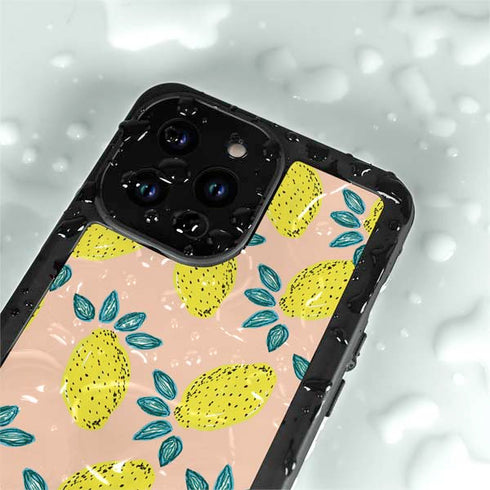 Bouffants and Broken Hearts Lemon Party iPhone 14 Pro Max Waterproof Case