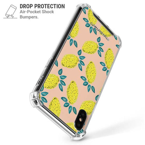Bouffants and Broken Hearts Lemon Party iPhone XS Max Clear Case