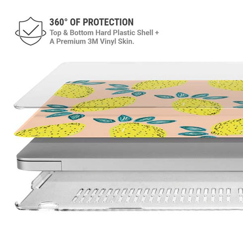 Bouffants and Broken Hearts Lemon Party MacBook Pro 15in (2016-19) Case plus Skin