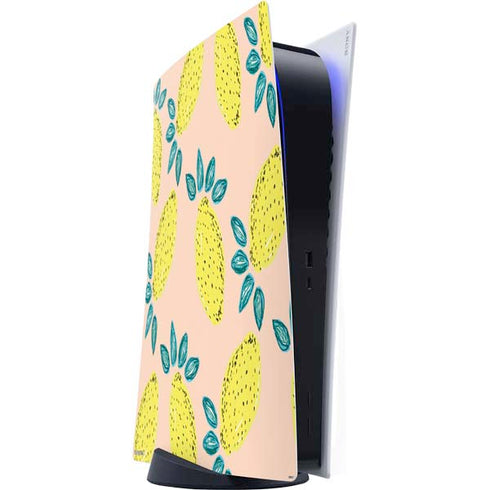 Bouffants and Broken Hearts Lemon Party PS5 Digital Edition Console Skin