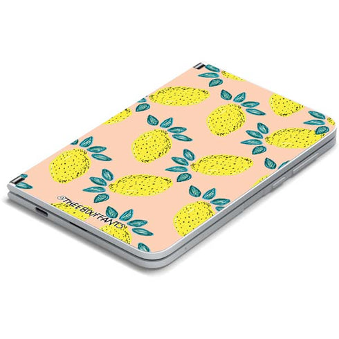 Bouffants and Broken Hearts Lemon Party Surface Duo Skin