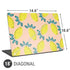 Bouffants and Broken Hearts Lemon Party Universal Laptop 18in (14.6 x 10.6in) Skin