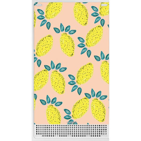 Bouffants and Broken Hearts Lemon Party Xbox Series S Console Skin