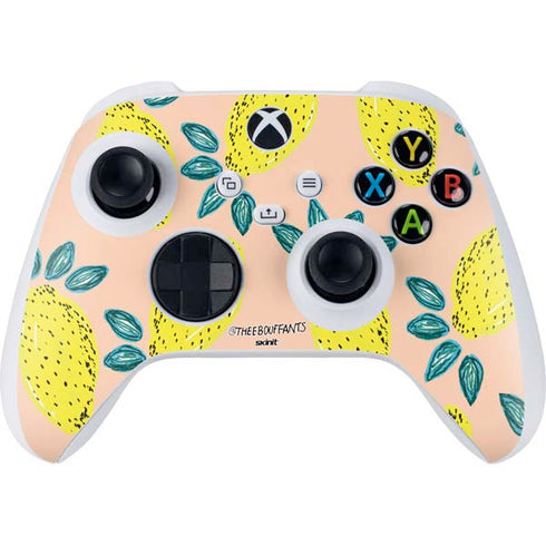 Bouffants and Broken Hearts Lemon Party Xbox Series S Controller Skin