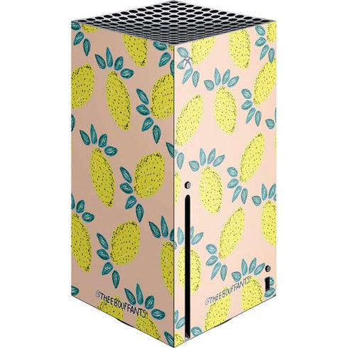Bouffants and Broken Hearts Lemon Party Xbox Series X Console Skin