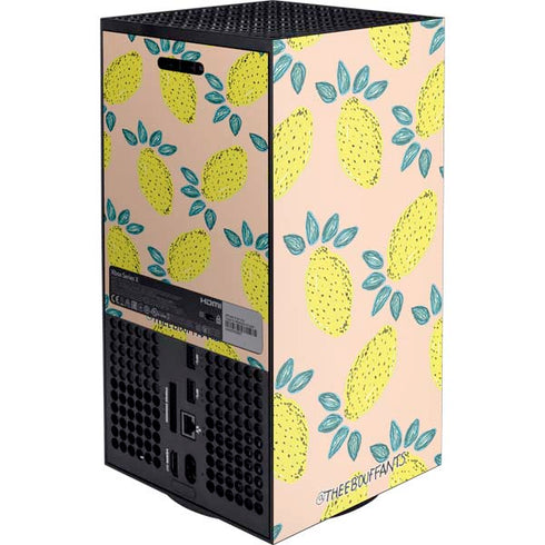 Bouffants and Broken Hearts Lemon Party Xbox Series X Console Skin