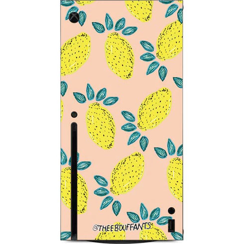 Bouffants and Broken Hearts Lemon Party Xbox Series X Console Skin