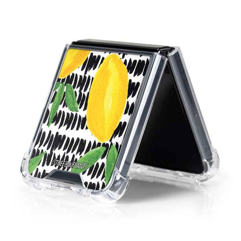 Bouffants and Broken Hearts Lemons 2 Galaxy Z Flip5 5G Clear Case