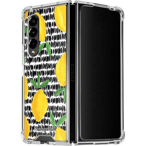 Bouffants and Broken Hearts Lemons 2 Galaxy Z Fold4 5G Clear Case
