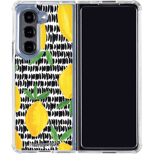 Bouffants and Broken Hearts Lemons 2 Galaxy Z Fold5 5G Clear Case