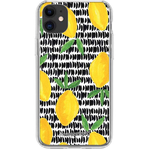 Bouffants and Broken Hearts Lemons 2 iPhone 11 Clear Case