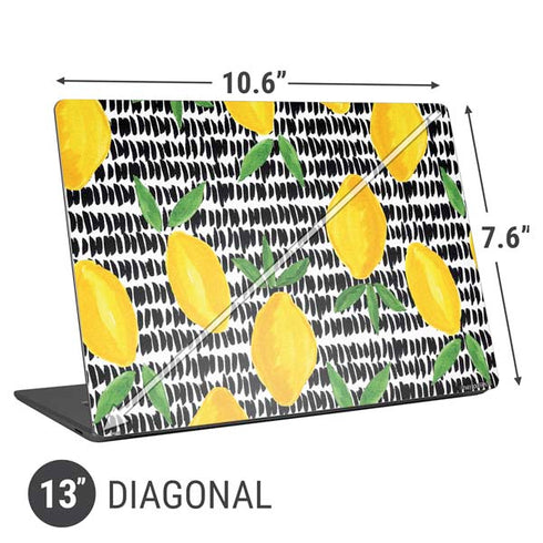 Bouffants and Broken Hearts Lemons 2 Universal Laptop 13in (10.6 x 7.6in) Skin