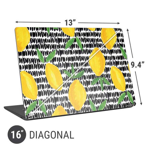 Bouffants and Broken Hearts Lemons 2 Universal Laptop 16in (13 x 9.4in) Skin