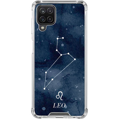 Leo Constellation Galaxy A12 Clear Case