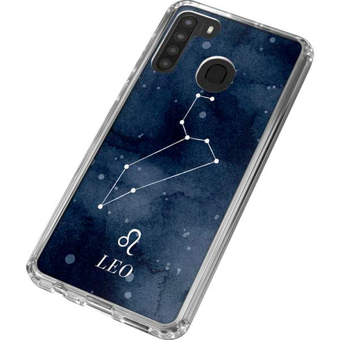 Leo Constellation Galaxy A21 Clear Case