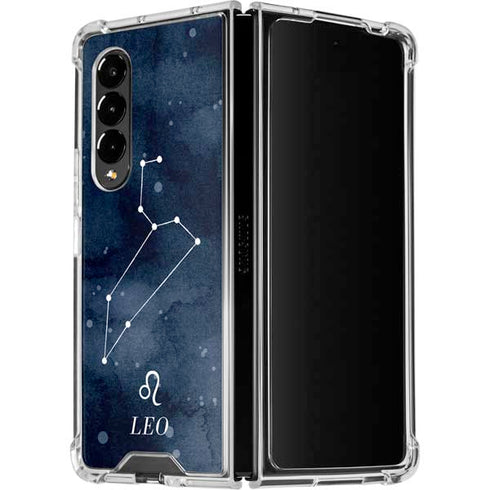 Leo Constellation Galaxy Z Fold4 5G Clear Case