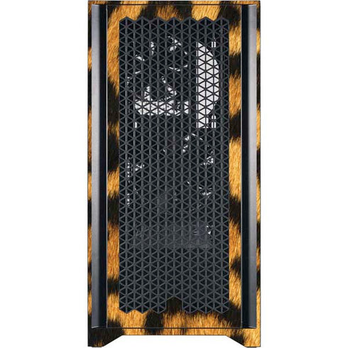 Leopard Animal Print Corsair 4000D Tempered Glass Mid-Tower ATX Case Skin
