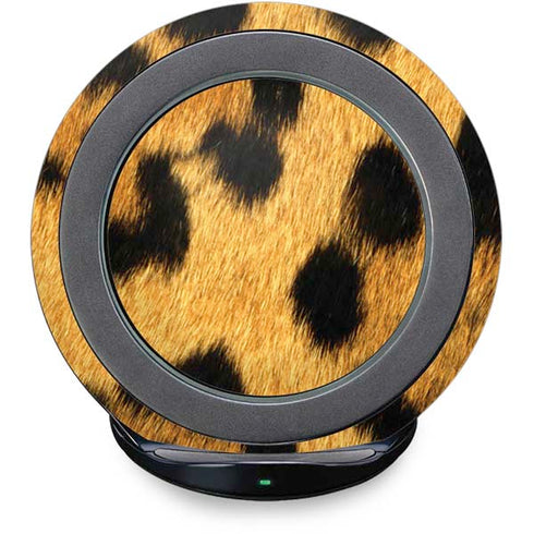 Leopard Animal Print Fast Charge Wireless Charging Stand Skin