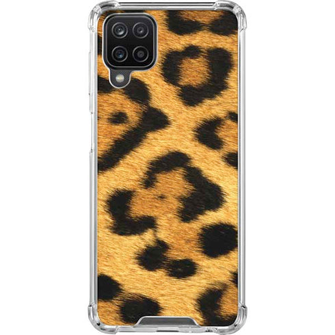 Leopard Animal Print Galaxy A12 Clear Case