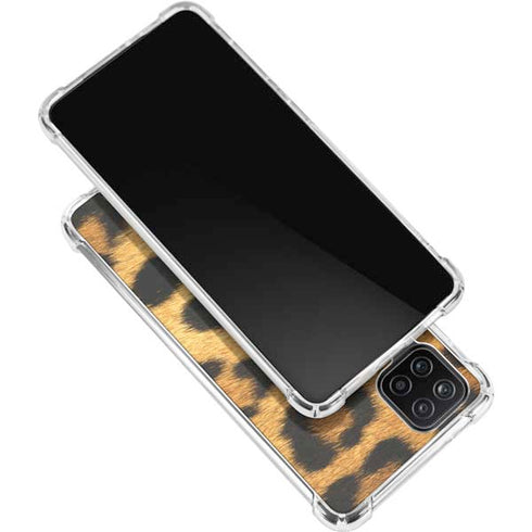 Leopard Animal Print Galaxy A12 Clear Case